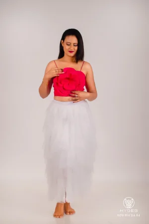 Alternative view of Rose Crop Top