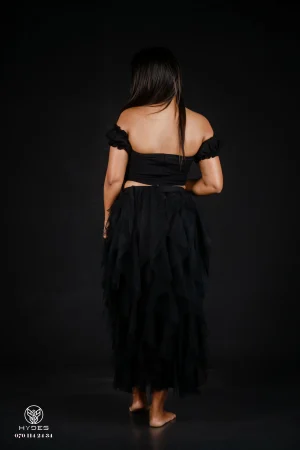 Alternative view of Black Ruffle skirt