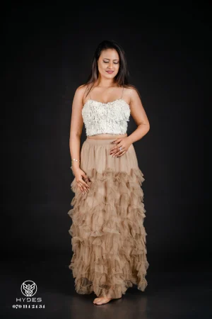 Home 11 Champagne Ruffle Skirt