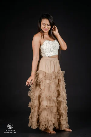 Alternative view of Champagne Ruffle Skirt